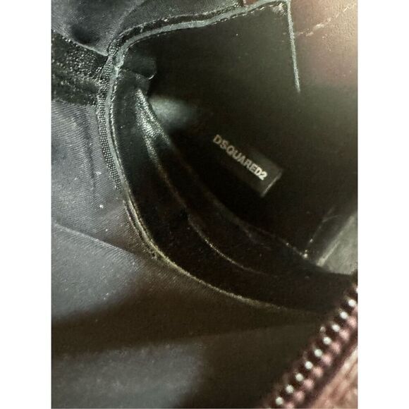 NWT DSQUARED2 burgundy boots size 36EU/ US 6 - Picture 13 of 14